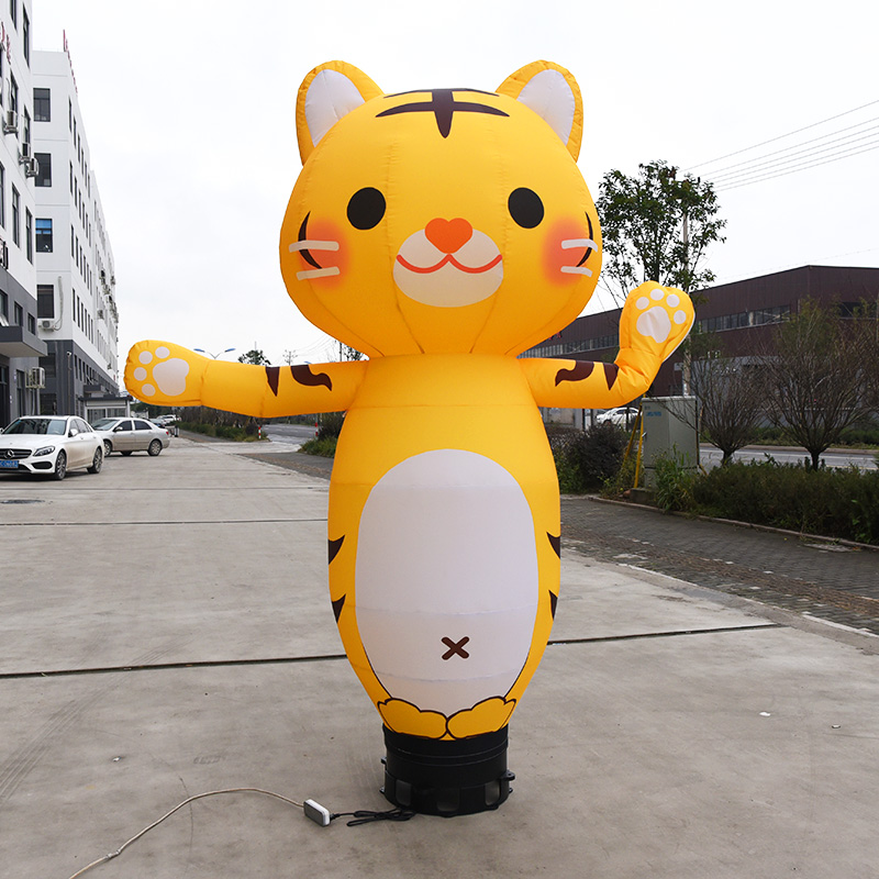 air dancer - figura de propaganda dançante de um balão inflável de céu de gato