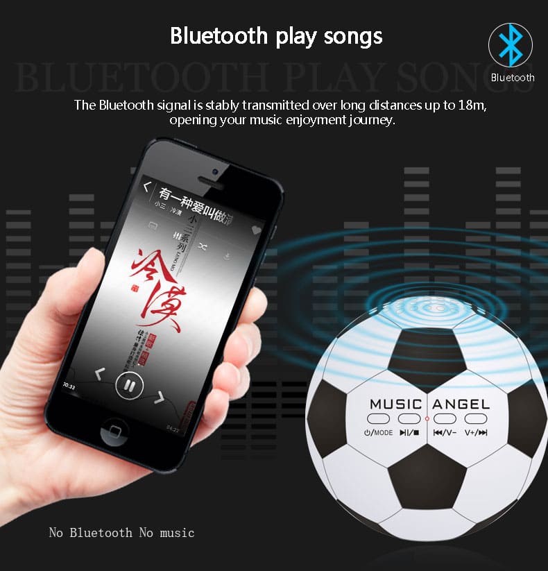 Alto-falante mini bola Bluetooth para PC ou celular