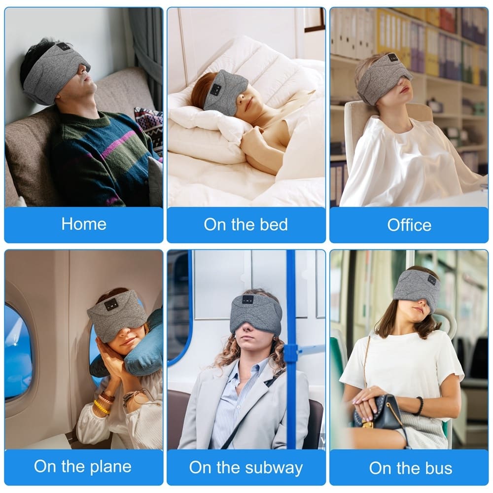 máscara de dormir com alto-falantes para máscaras de dormir de smartphone móvel