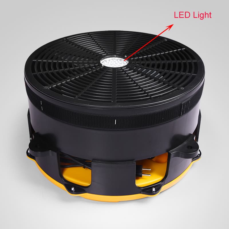 soprador com ventilador e luzes led