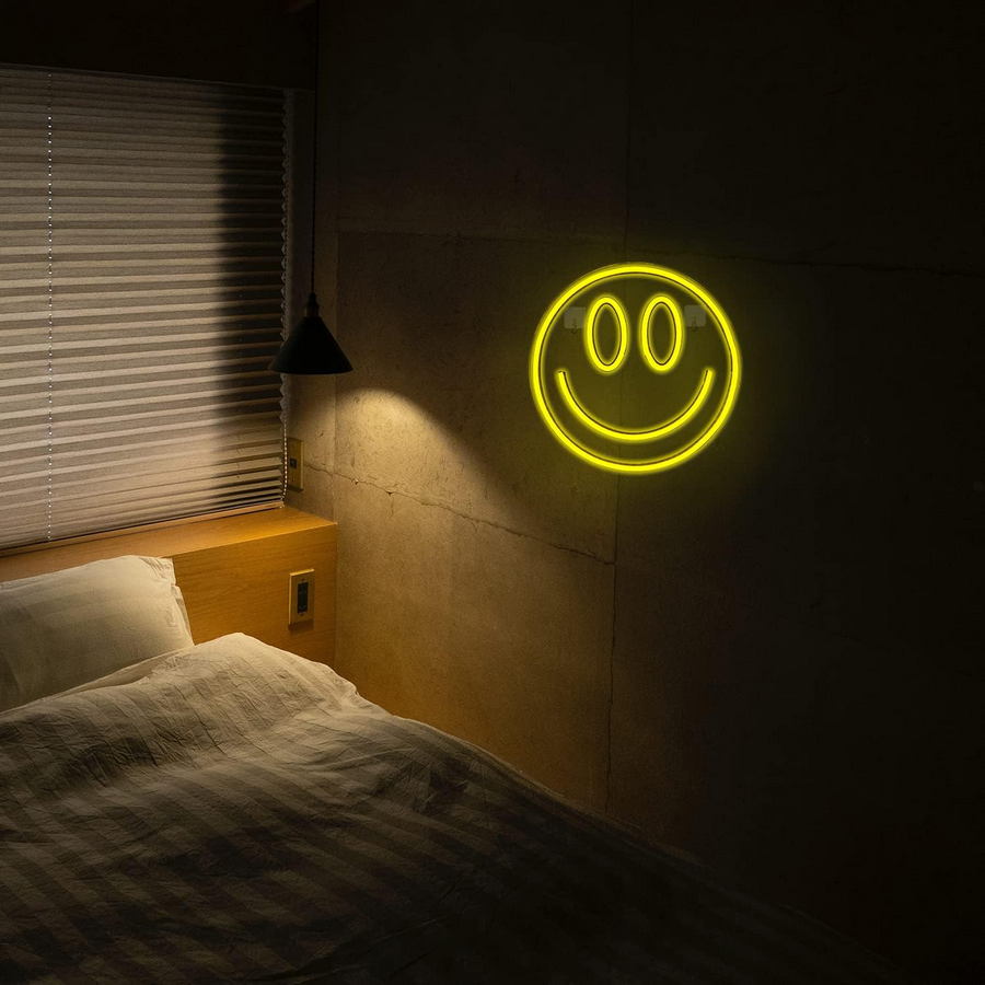 luz sorridente LED inscrição logotipo publicidade sorriso