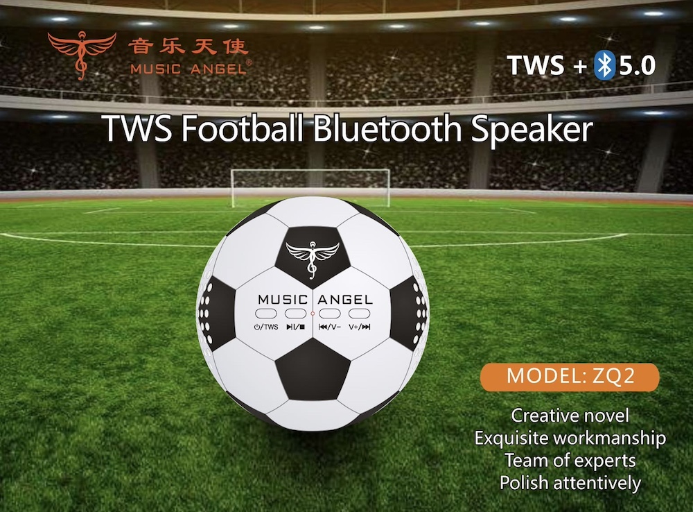 alto-falante de bola de futebol para celular bluetooth