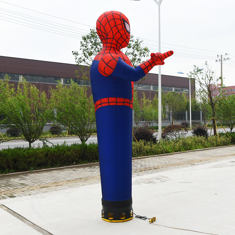 dançarino do ar homem-aranha - estatueta dançante propaganda comercial balão do céu acenando cara